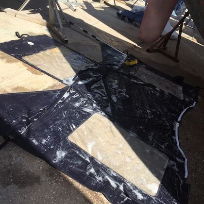 Kuchenbude gereinigt