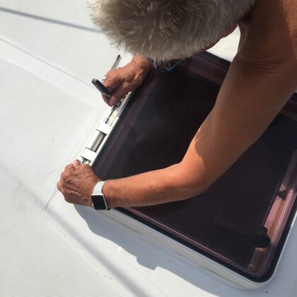 Arretierung der Luken versucht - klappte nicht