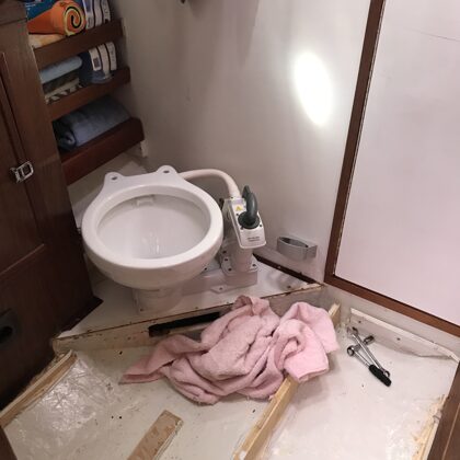 Neue Johnsen Toilette eingebaut