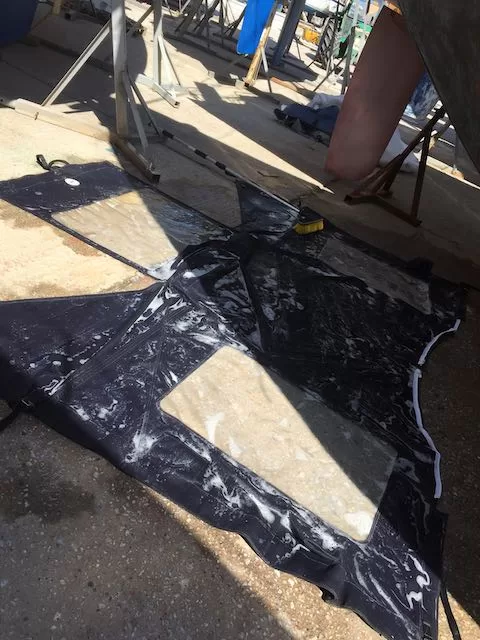 Kuchenbude gereinigt